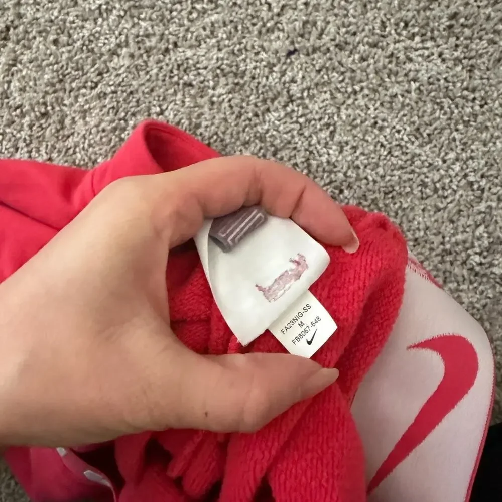 Nike Sportswear Air Women's Fleece Top Coral Pink Color Size M